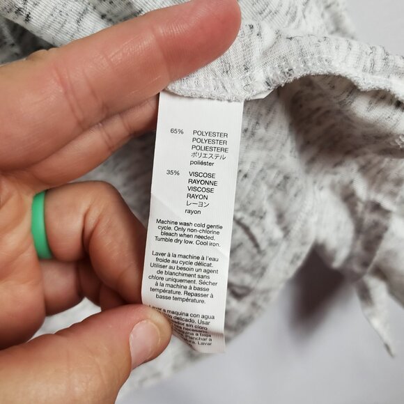 Gap Womens Heathered Grey Open Front Long Slv Collared Cardigan XL - Picture 6 of 11